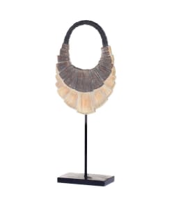 Bruine Ornamenten Ketting 55 cm