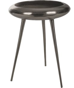 Bijzettafel Brisbane Bruin 55 cm | Stijlvolle ronde tafel voor woonkamer en slaapkamer