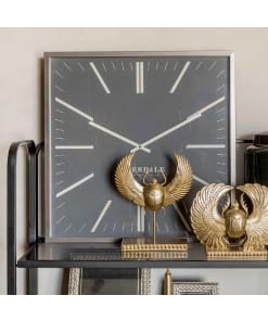 Alternative view of Wandklok Milena Grijs - 60 cm Grote Design Klok voor aan de Muur