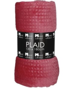 Joanne Geruite Plaid Rood 180x130 cm