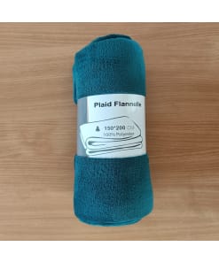 Groene Flanellen Plaid 150x200 cm | Zacht en Warm Dekenplaids