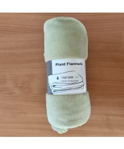 Lichtgroene Flanellen Plaid 150x200 cm – Zacht, Warm en Stijlvol