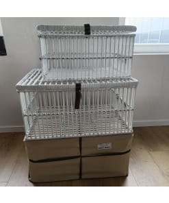 Alternative view of Set van 2 manden | Wit | 75 cm en 65 cm
