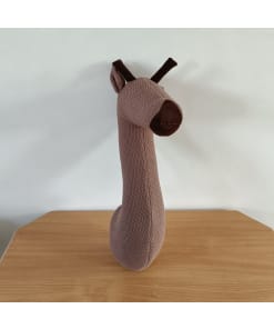 Alternative view of Giraffe Head Wanddecoratie Bruin – 67 cm