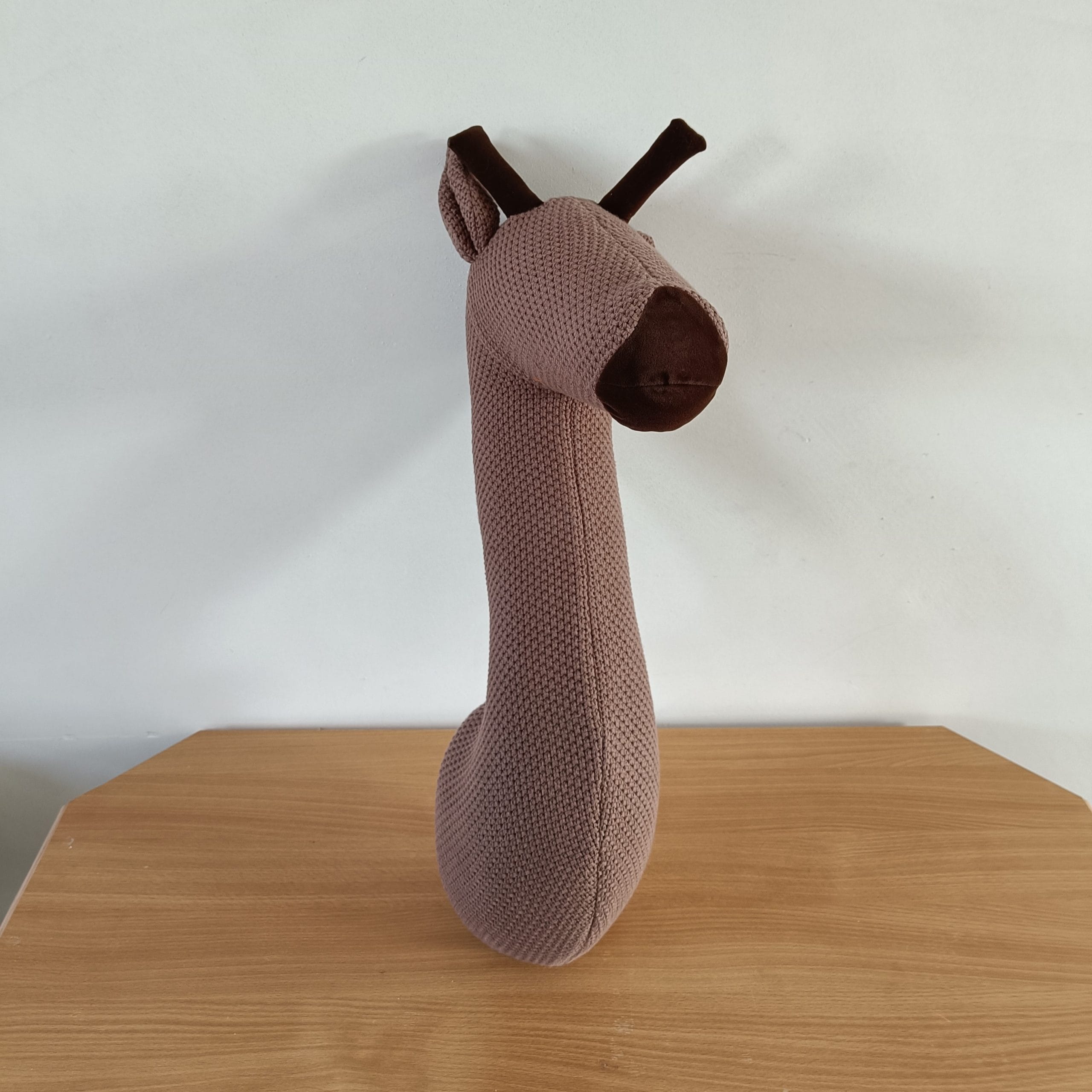 Giraffe Head Wanddecoratie Bruin – 67 cm - Afbeelding 2