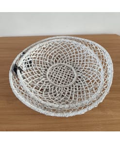 Alternative view of Boho Mandenset 2-delig Wit – 41 cm en 36 cm