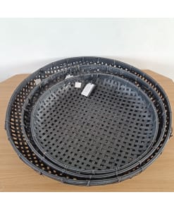 Alternative view of Zwarte Casual Opbergmandenset van 3 Stuks – 65 cm, 57 cm en 48 cm