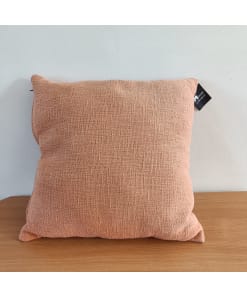 Bruin Heavy Linen Kussen 45x45x10 cm – Decoratief Sierkussen van Linnenlook