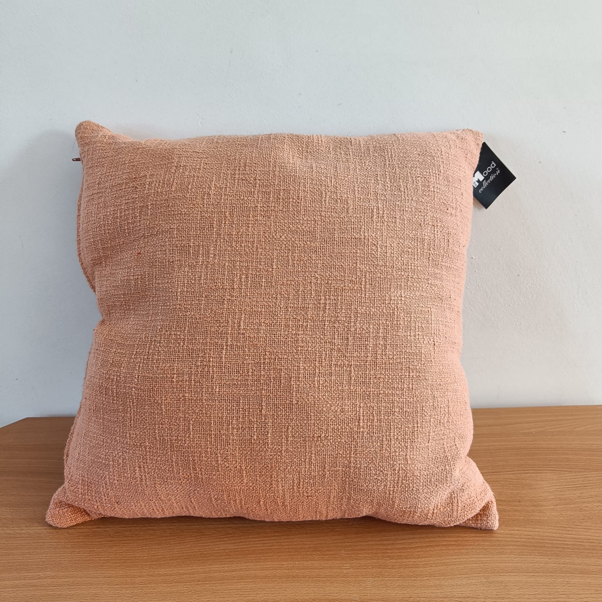 Bruin Heavy Linen Kussen 45x45x10 cm – Decoratief Sierkussen van Linnenlook