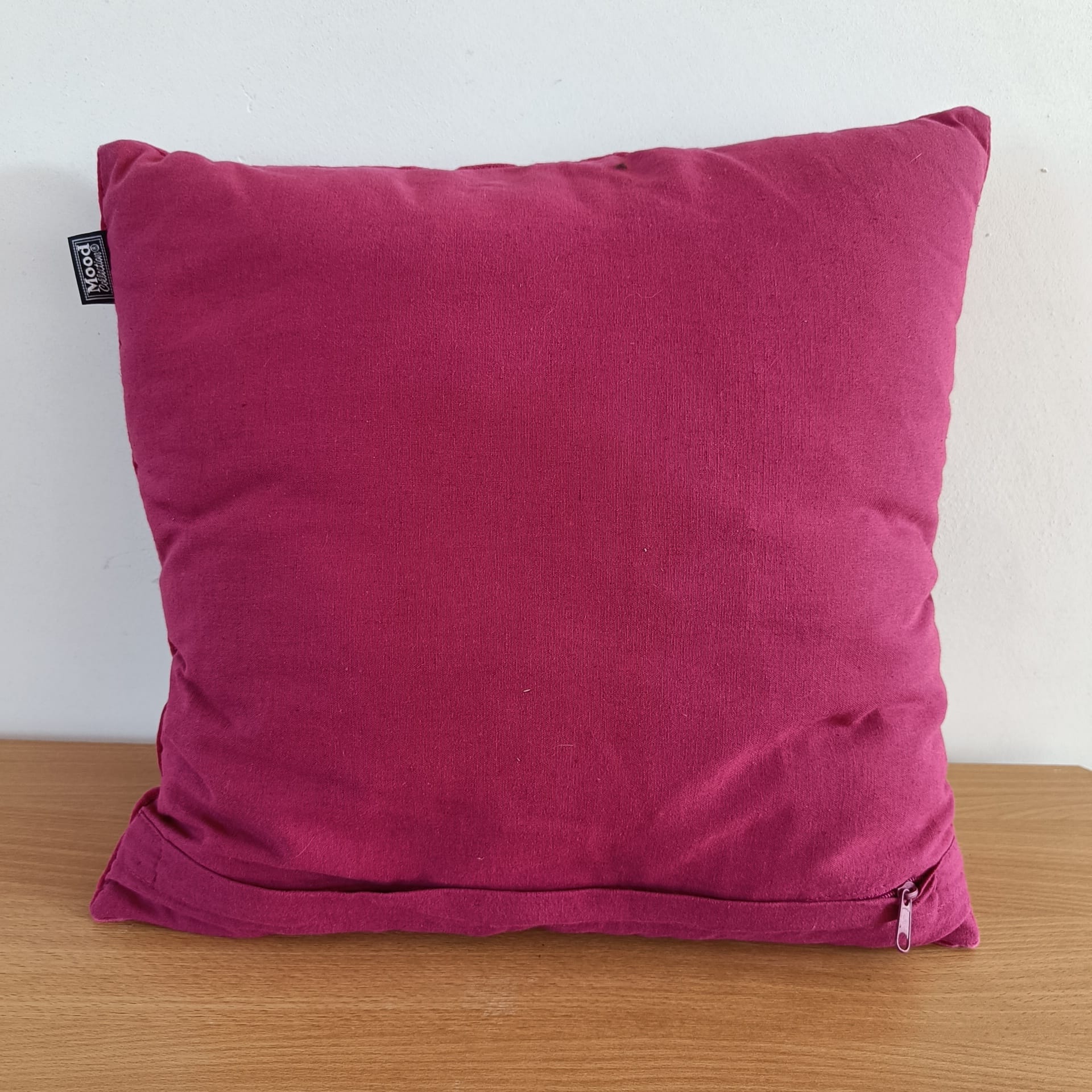Roze Hartvormig Kussen 40x40 cm - Decoratief Sierkussen - Afbeelding 2