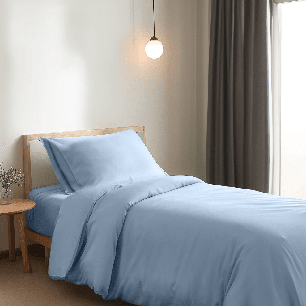 Eenpersoons Beddengoedset Xl - Sky Blue