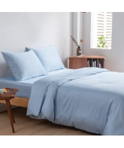 Tweepersoons Beddengoedset Xl - Sky Blue