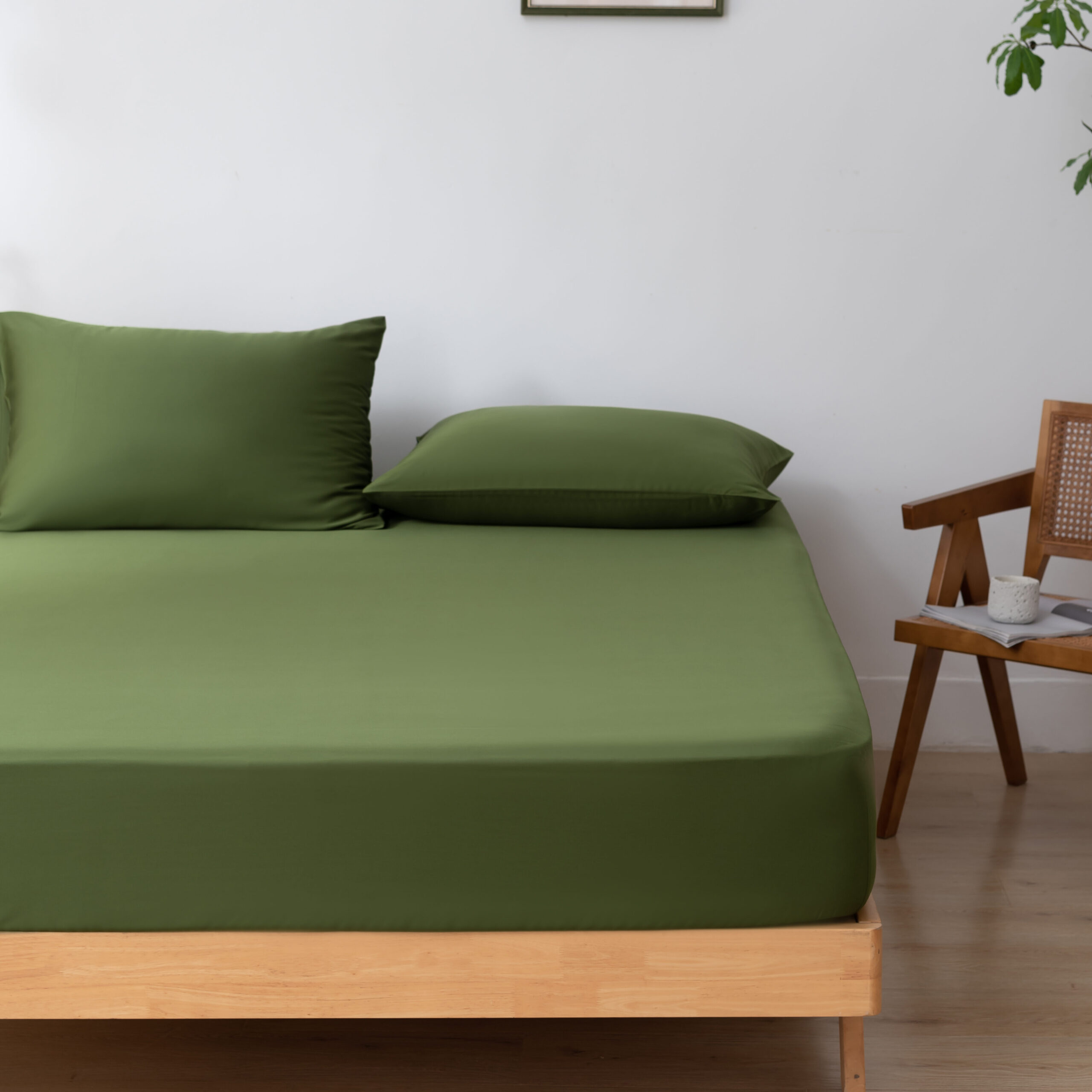 Eenpersoons Beddengoedset Xl - Deep Moss - Afbeelding 7