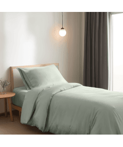 Eenpersoons Beddengoedset - Sage Green
