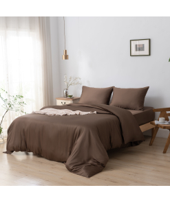 Tweepersoons Beddengoedset L - Coffee Brown