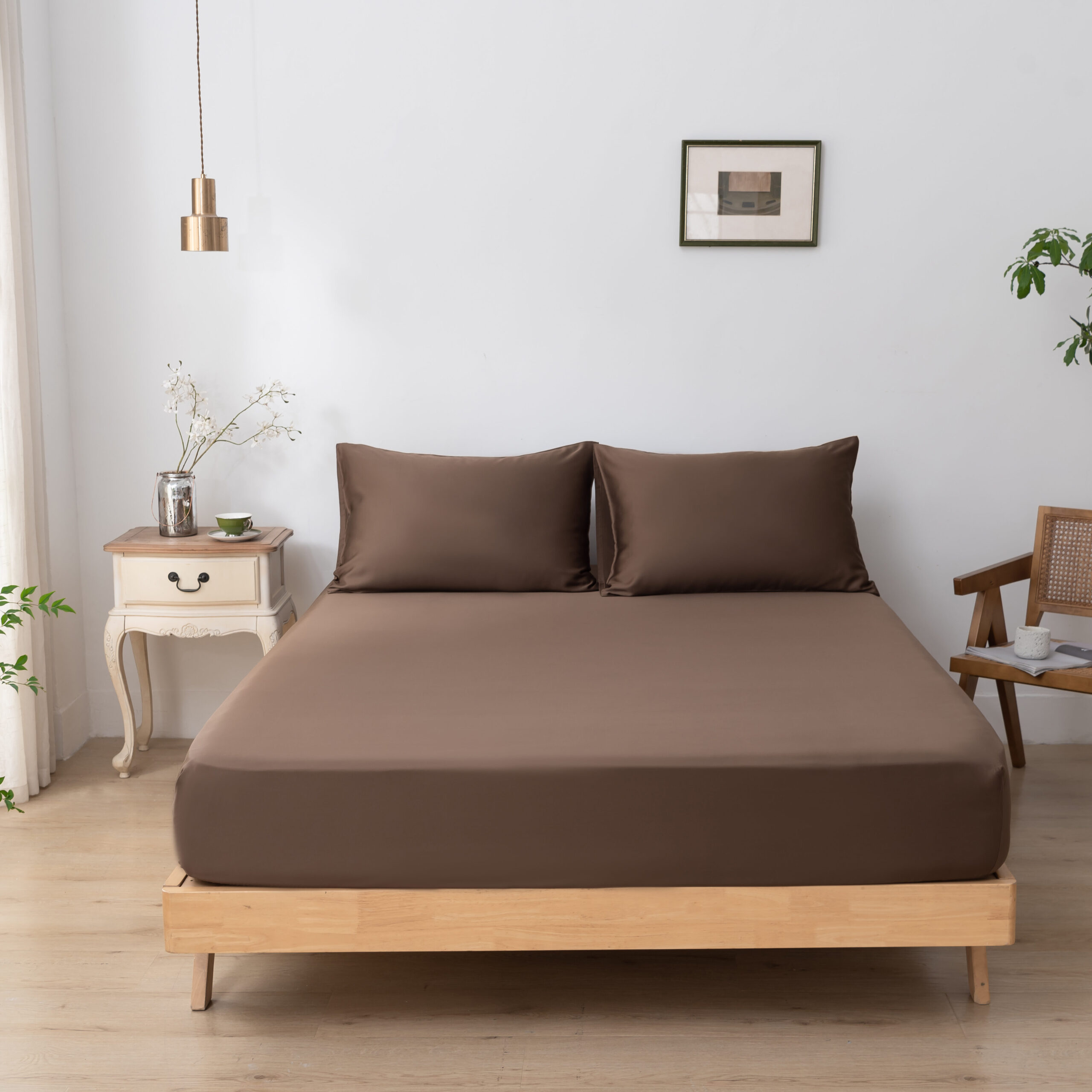 Tweepersoons Beddengoedset Xxl - Coffee Brown - Afbeelding 4