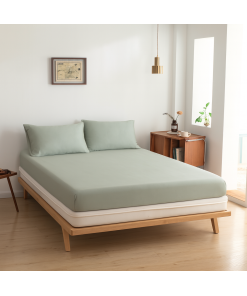 Hoeslaken (Topdekmatras) - Sage Green - Premium