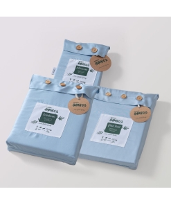 Alternative view of Tweepersoons Beddengoedset Xxl - Sky Blue