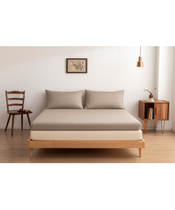 Hoeslaken (Topdekmatras) - Soft Taupe - Premium