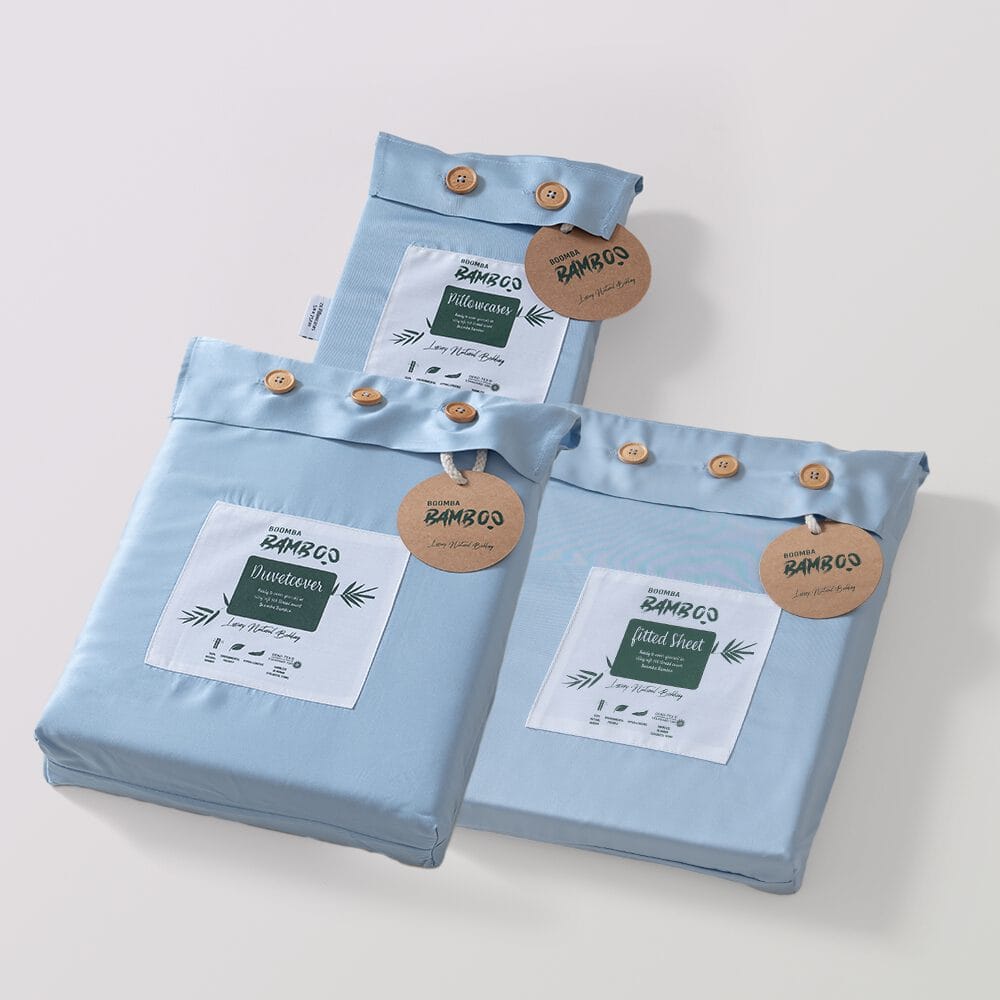 Eenpersoons Beddengoedset Xl - Sky Blue - Afbeelding 2