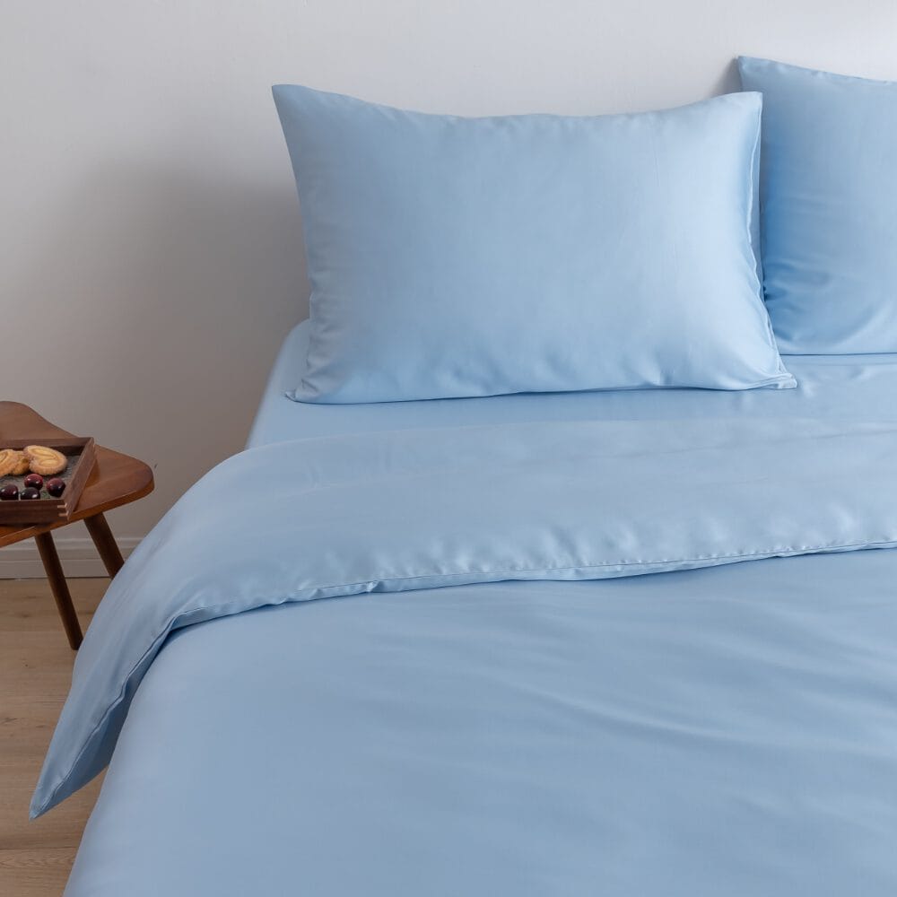 Eenpersoons Beddengoedset Xl - Sky Blue - Afbeelding 3
