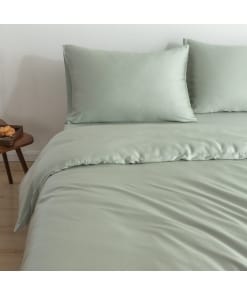 Alternative view of Eenpersoons Beddengoedset - Sage Green