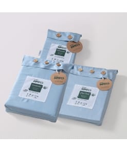 Alternative view of Tweepersoons Beddengoedset L - Sky Blue